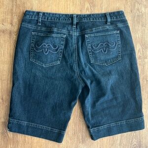 Elle Blue Jean Cuffed Shorts Size 10